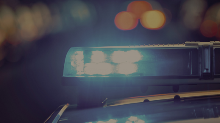 Blaulicht auf dem Dach eines Polizeiautos