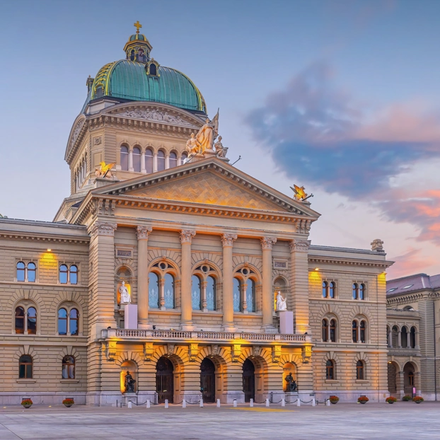 Bundeshaus aus Sicht vom Bundesplatz
