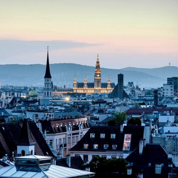 Wiener Skyline mit dem Rathaus